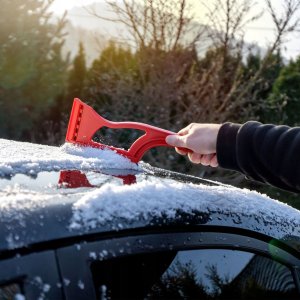 Kadax Skrobaczka Do Szyb Szczotka Skrobak Lodu Długa 2W1 4