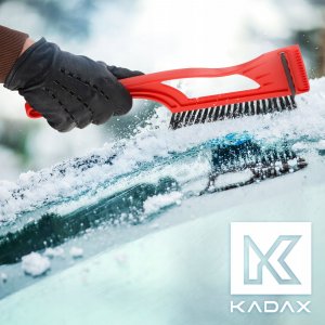 Kadax Skrobaczka Do Szyb Szczotka Skrobak Lodu Długa 2W1 8
