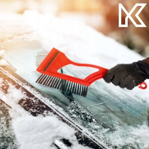 Kadax Skrobaczka Do Szyb Szczotka Skrobak Lodu Długa 2W1 9