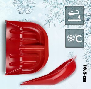 Kadax Szufla Śniegowa Łopata Do Śniegu Bez Trzonka 2szt 4