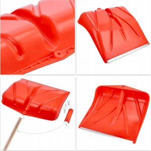 Kadax Szufla Łopata Do Śniegu Budowlana Bez Trzonka 3szt 4