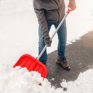 Kadax Łopata Szufla Do Śniegu Aluminiowy Trzon Czerwona 2