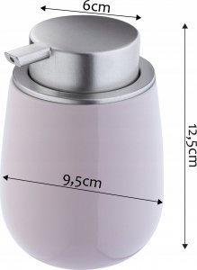 Dozownik do mydła Kadax Dozownik Do Mydła W Płynie Żelu Ceramiczny Różowy 5