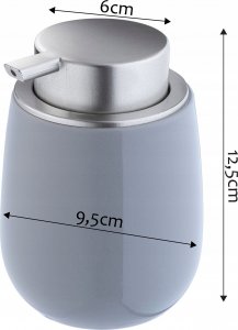 Dozownik do mydła Kadax Dozownik Do Mydła W Płynie Żelu Ceramiczny Szary 5