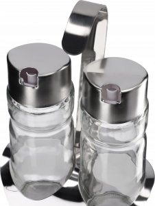 Kadax 2x Butelka Dozownik Na Oliwę Ocet Olej + Stojak 5