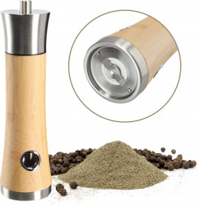 Kadax Młynek Do Pieprzu I Soli Przypraw Ręczny Drewniany 4