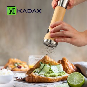 Kadax Młynek Do Pieprzu I Soli Przypraw Ręczny Drewniany 5