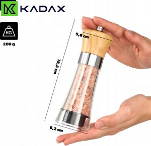 Kadax Młynek Do Pieprzu I Soli Przypraw Ręczny Regulacja 3