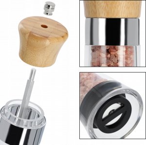 Kadax Młynek Do Pieprzu I Soli Przypraw Ręczny Regulacja 5