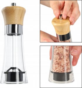 Kadax Młynek Do Pieprzu I Soli Przypraw Ręczny Regulacja 6