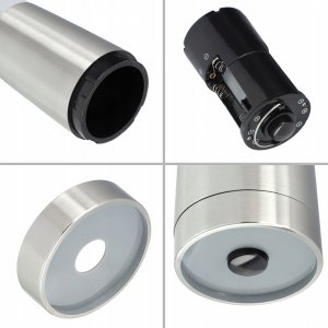 Kadax Młynek elektryczny Do Pieprzu I Soli Mielenia Stal 5