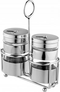 Kadax Przyprawniki Solniczka I Pieprzniczka Ze Stojakiem 3