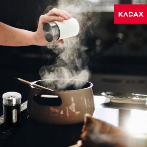 Kadax Pieprzniczka Solniczka Zestaw Biała Czarna 2x90ml 5