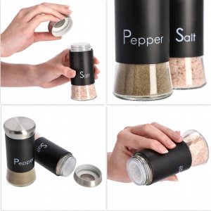 Kadax Solniczka I Pieprzniczka Zestaw Przyprawniki 150ml 5