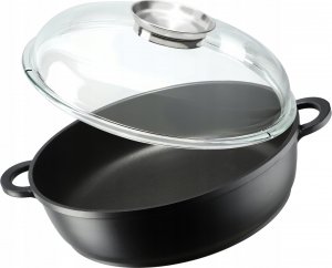 Patelnia Kadax Patelnia 28cm Głęboka Garnek Indukcja Gaz Pokrywka 2