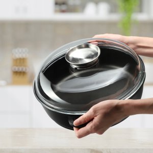 Patelnia Kadax Patelnia 28cm Głęboka Garnek Indukcja Gaz Pokrywka 7