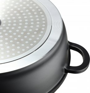 Patelnia Kadax Patelnia 28cm Głęboka Garnek Indukcja Gaz Pokrywka 9