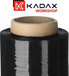 Folia stretch Kadax KADAX 2x Folia Stretch Strecz Czarna Mocna 3kg xl 6