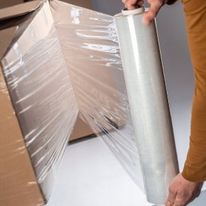 Folia stretch Kadax Folia Stretch Strecz Transparentna Mocna 3kg 300M 4