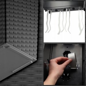 Kadax Kwietnik Donica + Wkład Rattan Czarna 19x56 cm 4