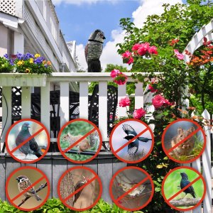 Kadax Odstraszacz Ptaków Na Ptaki Sowa Z Ruchomą Głową 5