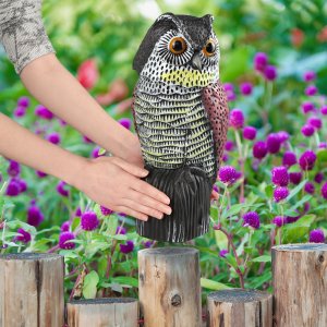 Kadax Odstraszacz Ptaków Na Ptaki Sowa Z Ruchomą Głową 9