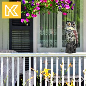 Kadax Odstraszacz Ptaków Na Ptaki Sowa Z Ruchomą Głową 10