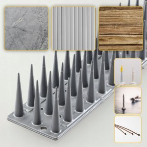 Kadax KADAX Kruk Odstraszacz Ptaków +Kolce Na Ptaki 6szt 7