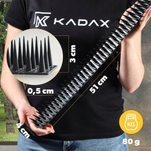 Kadax Plastikowe Kolce Na Ptaki Gołębie Gęste 6szt 3,06M 3