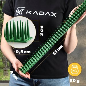 Kadax Plastikowe Kolce Na Ptaki Gołębie Gęste 6szt 3,06M 3