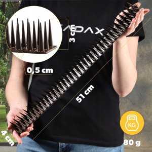 Kadax Plastikowe Kolce Na Ptaki Gołębie Gęste 6szt 3,06M 3