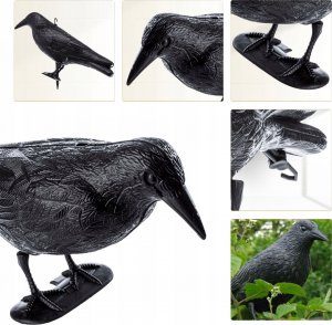 Kadax Kruk Odstraszacz Ptaków Gołębi Szpaków Duży 2szt 5