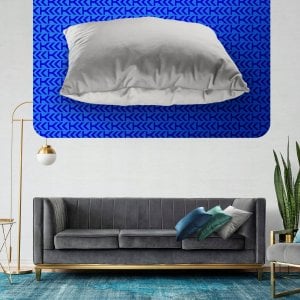 Kadax Poduszka 50x50 cm Dekoracyjna Wkład Welur Szara 8