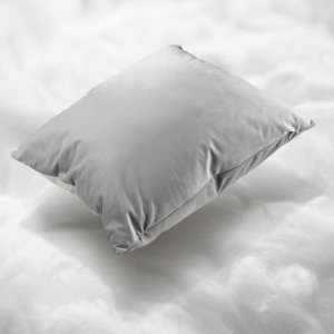 Kadax Poduszka 50x50 cm Dekoracyjna Wkład Welur Szara 10