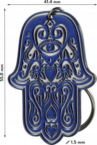 Kadax Brelok Breloczek Hamsa Klucze Rękaw Fatimy Stalowy 6