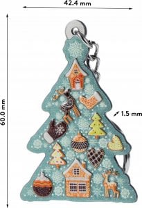 Kadax Brelok Świąteczny Choinka Święta Prezent Zawieszka 8