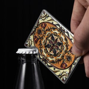 Kadax Otwieracz Do Butelek Piwa Kapsli Karta Do Gry Stal 7