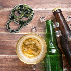 Kadax Otwieracz Do Butelek Piwa Kapsli Czaszka Metalowy 2