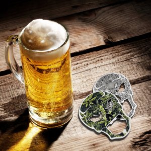 Kadax Otwieracz Do Butelek Piwa Kapsli Czaszka Metalowy 3