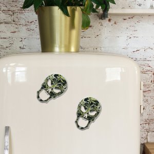 Kadax Otwieracz Do Butelek Piwa Kapsli Czaszka Metalowy 4