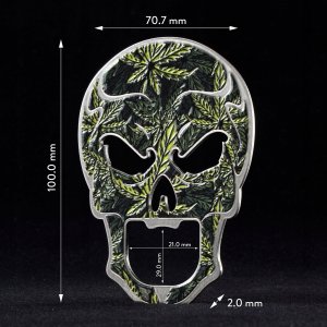 Kadax Otwieracz Do Butelek Piwa Kapsli Czaszka Metalowy 8