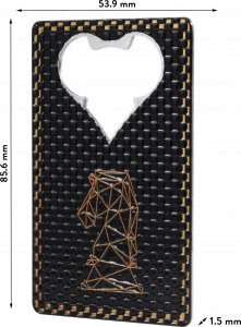 Kadax Otwieracz Do Butelek Piwa Kapsli Karta Szachy Stal 7