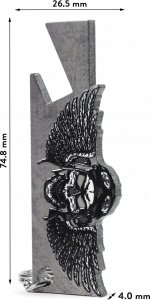 Kadax Otwieracz Do Butelek Piwa Kapsli Czaszka Metalowy 8