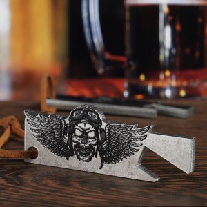 Kadax Otwieracz Do Butelek Piwa Kapsli Czaszka Metalowy 3