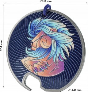 Kadax Otwieracz Stalowy Do Butelek Kapsli Zodiak Lew 7