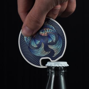 Kadax Otwieracz Stalowy Do Butelek Kapsli Zodiak Ryby 6