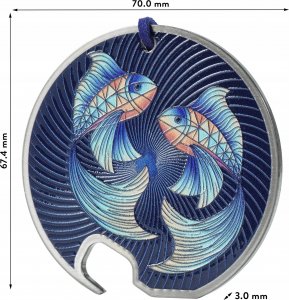 Kadax Otwieracz Stalowy Do Butelek Kapsli Zodiak Ryby 7