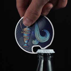 Kadax Otwieracz Stalowy Do Butelek Kapsli Zodiak Wodnik 6