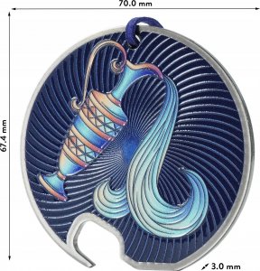 Kadax Otwieracz Stalowy Do Butelek Kapsli Zodiak Wodnik 7