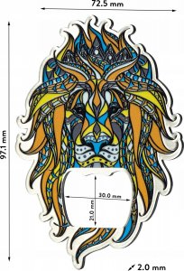 Kadax Otwieracz Stalowy Do Butelek Napojów Kapsli Lew 8